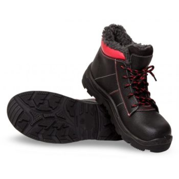 Ботинки от электродуги зимние рабочие "TERMOBOT-Н-5М" ПУ/Нитрил, КП 200Дж, кожа, шерст. мех